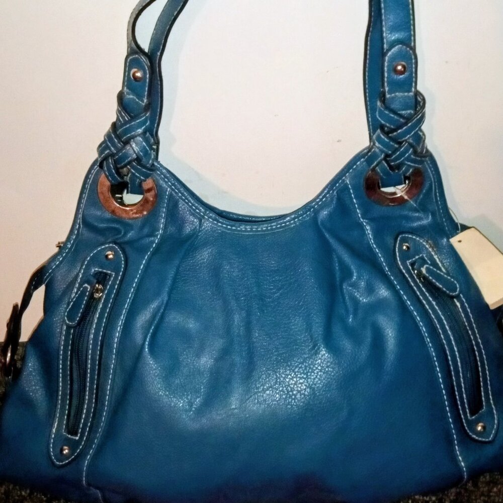 BEAUTIFUL BLUE DOUBLE-SIDED VAN HEUSEN LARGE HANDBAG